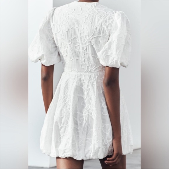 Zara Embroidered Voluminous Dress - Picture 2 of 4